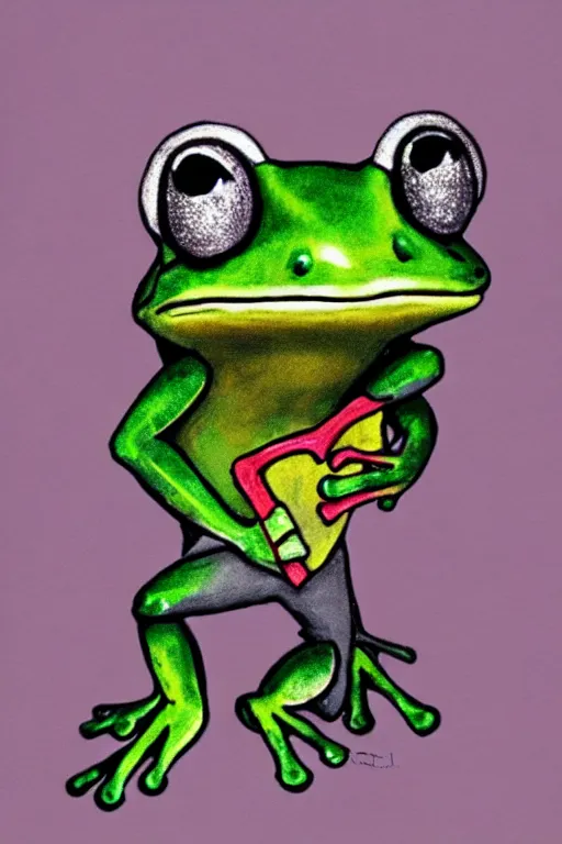 Image similar to frog in knight suit