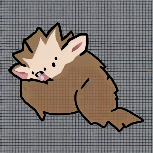 Image similar to twitch emote of a cute hedgehog, heart, love, adorable, cute