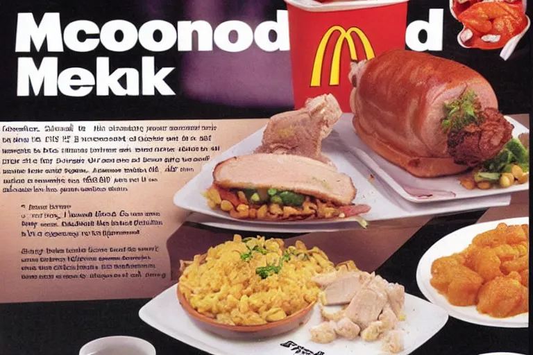 mcdonald's roast pork meal, in 1 9 9 5, y 2 k Stable Diffusion OpenArt