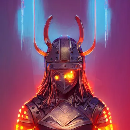 Image similar to cyberpunk viking helmet mask warrior goddess robot ninja fantasy, art gta 5 cover, official fanart behance hd artstation by jesper ejsing, by rhads, makoto shinkai and lois van baarle, ilya kuvshinov, ossdraws