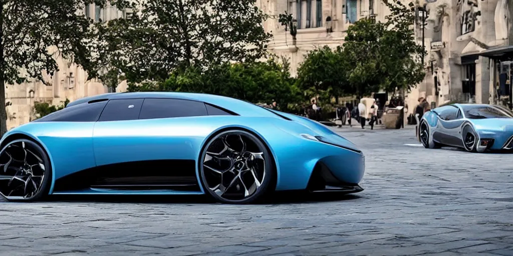 Image similar to a concept super car made by apple