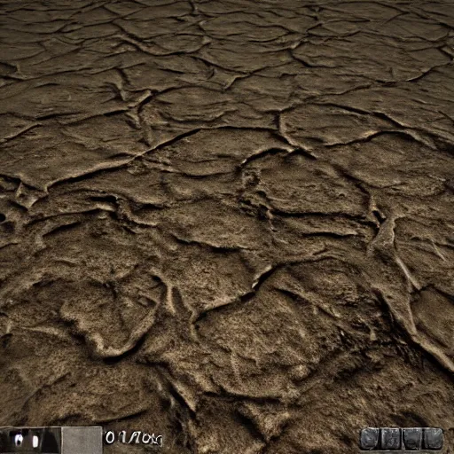 Image similar to haunted mud texture, ultra realistic