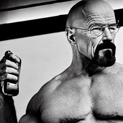 Prompt: Buff walter white