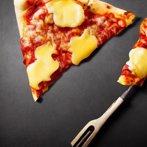 Prompt: melting cheese on a pizza in the style of Salvador Dali