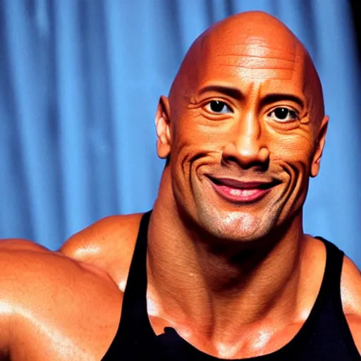 Image similar to dwayne the rock johnson if his head was a rock