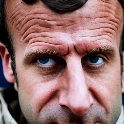 Image similar to closeup portrait of emmanuel macron dressed as napoleon crying thumbs up, natural light, sharp, detailed face, magazine, press, photo, steve mccurry, david lazar, canon, nikon, focus