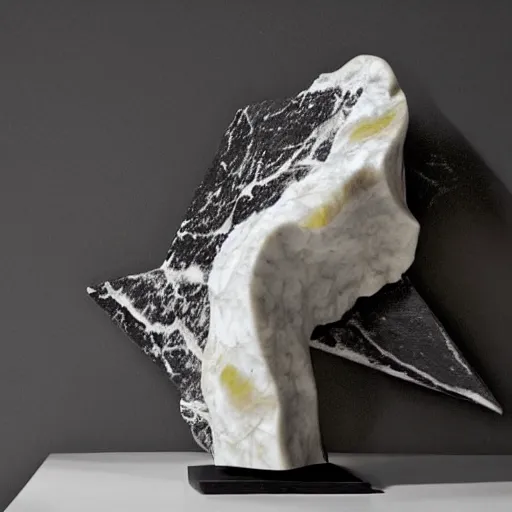 Prompt: anger and frustration sculpted into marble, abstract