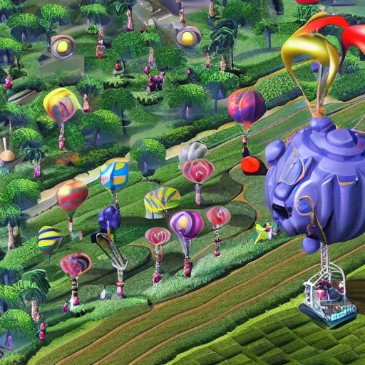 Prompt: bloons tower defense monkey 3 d ray tracing render, intricate, 8 k