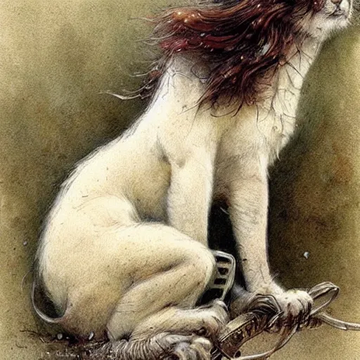 Image similar to ( ( ( ( ( 🐅🦍. muted colors. ) ) ) ) ) by jean - baptiste monge!!!!!!!!!!!!!!!!!!!!!!!!!!!
