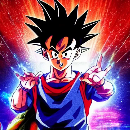 Image similar to goku as a teenage character in stranger things, 8 0 s style, live action, 4 k