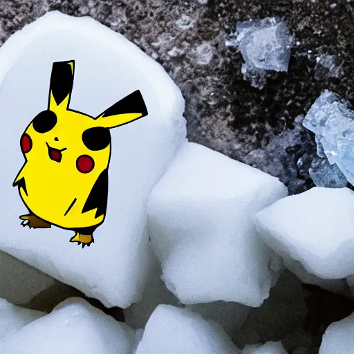 Image similar to an ice Pikachu