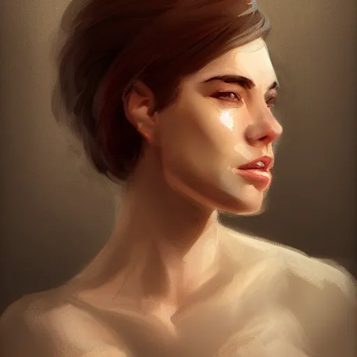 Prompt: portrait of a woman, artstation
