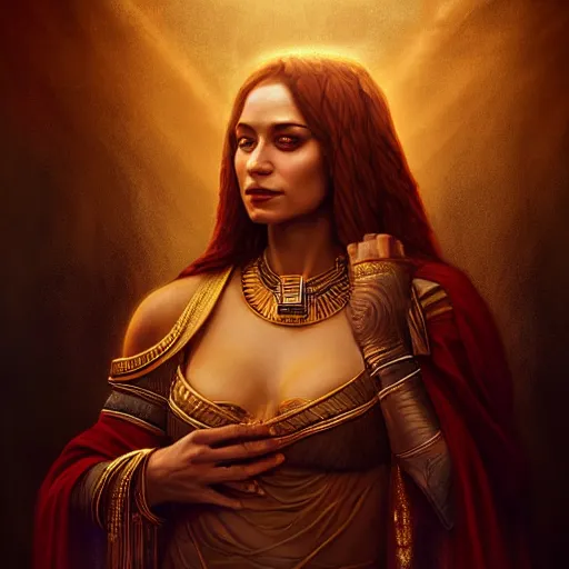 Prompt: majestic gracious regal seductive isis priestess portrait, ancient egyptian, atmospheric lighting, curvy, painted, intricate, volumetric lighting, beautiful, rich deep colours masterpiece, golden hour, sharp focus, ultra detailed, by leesha hannigan, ross tran, thierry doizon, kai carpenter, ignacio fernandez rios