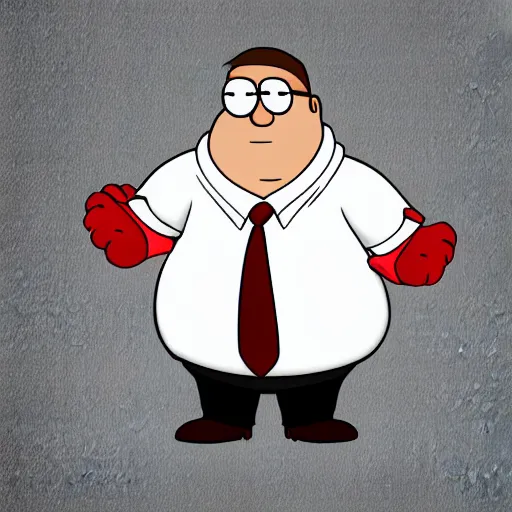 Prompt: peter griffin by blenderguppy x pietrocascavilla