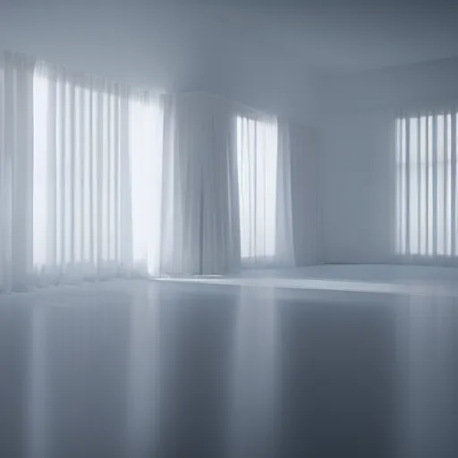 Prompt: volumetric empty white room style highly detailed faces many details by andrei tarkovsky and caravaggio and by denis villeneuve and gregory crewdson in sci - fi style vibrant volumetric natural light rendered in blender and octane render