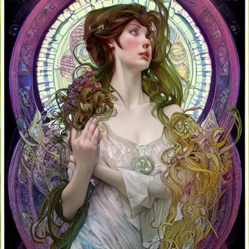 Image similar to a portrait in the style of anna dittmann and donato giancola and alphonse mucha.