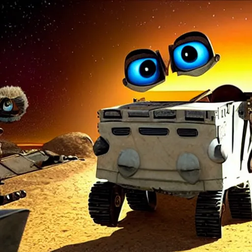 Image similar to still of xavi hernandez in wall • e ( 2 0 0 8 )