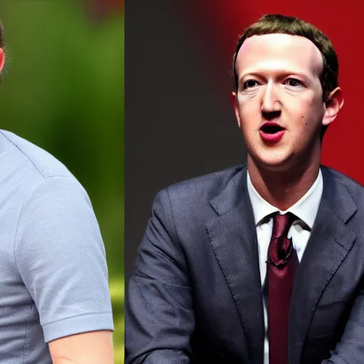 Prompt: mark zuckerburg's adult face on the body of a child