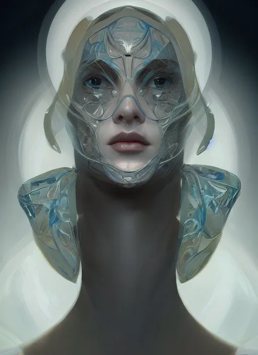 Image similar to symmetry!! joe peschi, male, machine parts embedded into face, intricate, elegant, highly detailed, digital painting, artstation, concept art, smooth, sharp focus, illustration, art by artgerm and greg rutkowski and alphonse mucha, 8 k