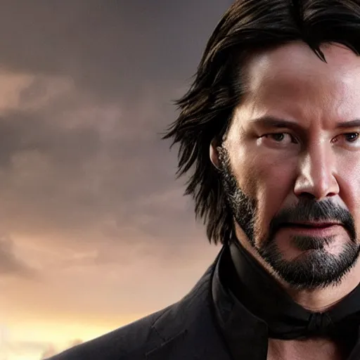 Prompt: keanu reeves as wolverine 4 k detailed super realistic