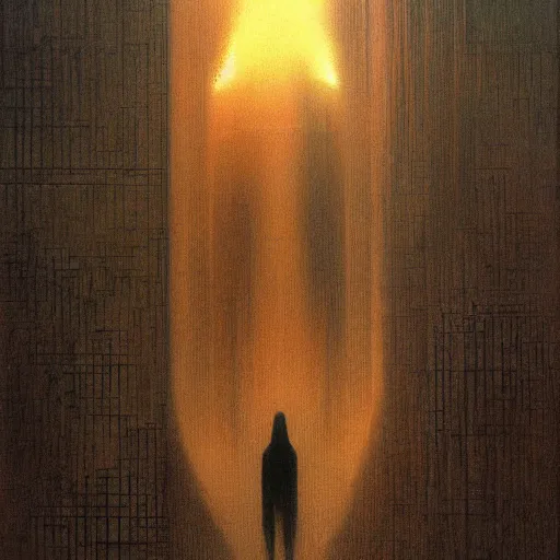 Image similar to cyberpunk by zdzisław beksinski