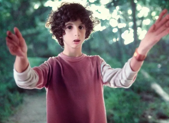 Image similar to film still of Finn Wolfhard as Elliot in ET 1982