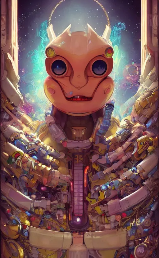 Prompt: lofi BioPunk Pokemon Phanpy portrait Pixar style by Tristan Eaton_Stanley Artgerm and Tom Bagshaw,