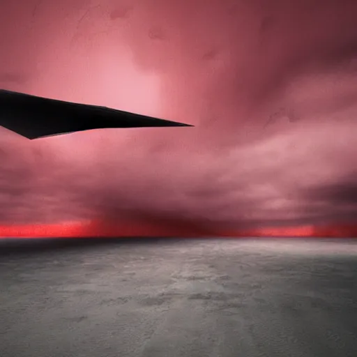 Prompt: dark skies, reds and blacks, llightening, 3d render, digital art