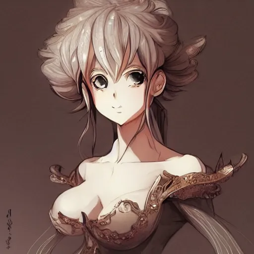 Prompt: ricardo milos, elegant, highly detailed, anime, artstation, concept art, art by by rembrandt