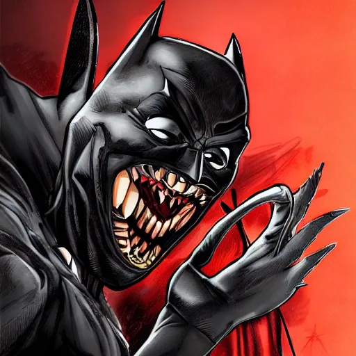 Image similar to the batman who laughs, comic strip style, dynamic lighting, fantasy concept art, trending on art station, stunning visuals, creative, cinematic, portrait, ultra detailed