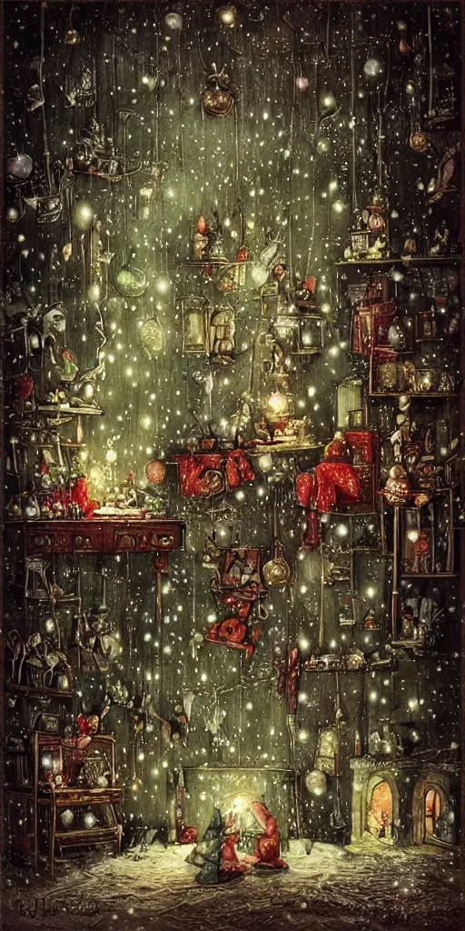 Image similar to an indoor christmas scene by alexander jansson