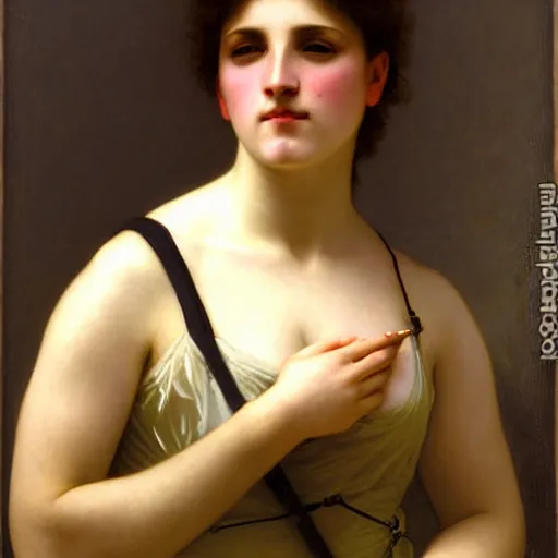 Image similar to solarpunk portrait of a butch woman by william adolphe bouguereau
