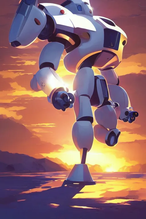 Image similar to metabots medabots medarotto medarot robot minimalist comics, behance hd by jesper ejsing, by rhads, makoto shinkai and lois van baarle, ilya kuvshinov, rossdraws global illumination ray tracing hdr radiating a glowing aura