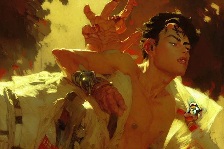 Image similar to akira, painting by gaston bussiere, craig mullins, j. c. leyendecker, tom of finland