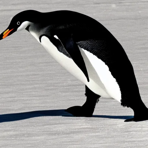 Prompt: A giant penguin destroying Tokyo.