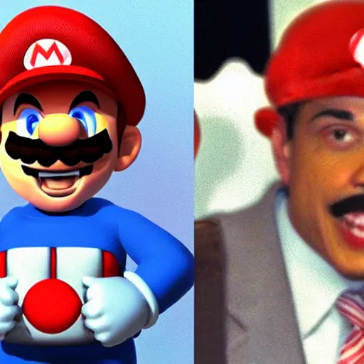 Image similar to Obama as a Super Mario 64 character