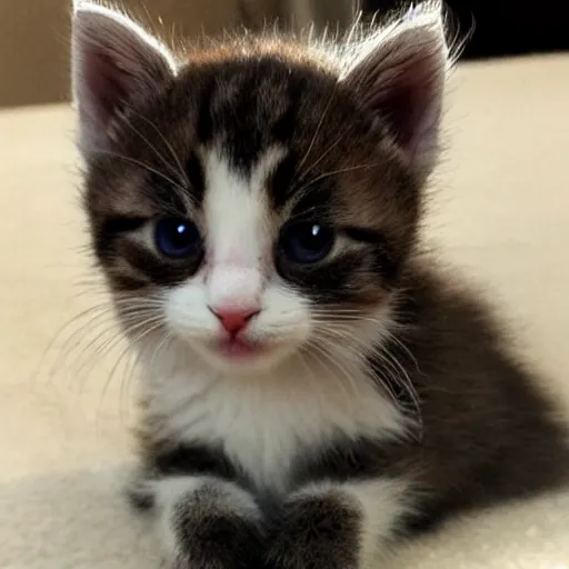 Image similar to the cutests kitten in the world