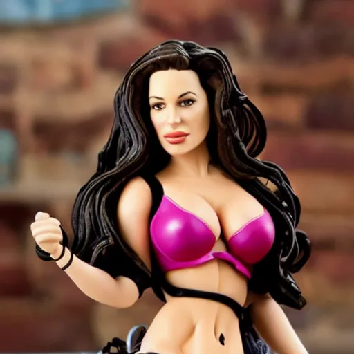 Image similar to kelly brook action figure, figurine, detailed product photo, high quality,