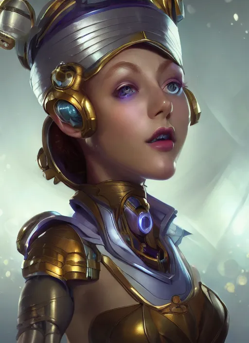 Image similar to orianna, from league of legends, au naturel, hyper detailed, digital art, trending in artstation, cinematic lighting, studio quality, smooth render, unreal engine 5 rendered, octane rendered, art style by klimt and nixeu and ian sprigger and wlop and krenz cushart