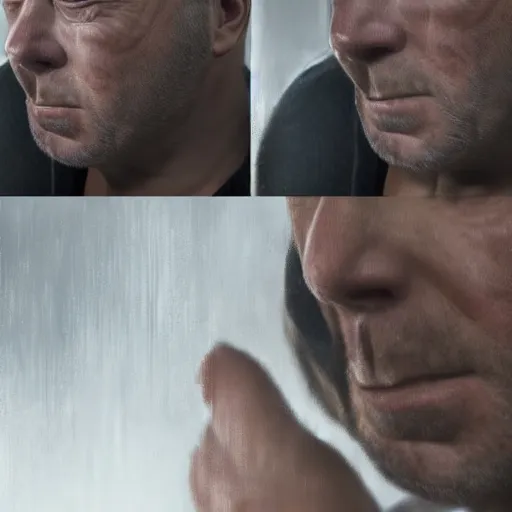 Prompt: hyperrealistic mixed media image of info wars alex jones crying on the toilet, stunning 3 d render inspired art by xiang duan and thomas eakes and greg rutkowski, perfect facial symmetry, hyper realistic texture, realistic, highly detailed attributes and atmosphere, dim volumetric cinematic lighting, 8 k octane detailed render, post - processing, masterpiece,