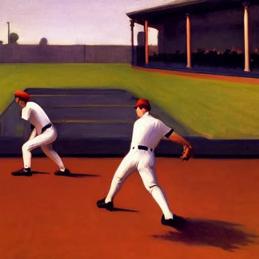 Image similar to The Baseball Game, by Edward Hopper, full resolution