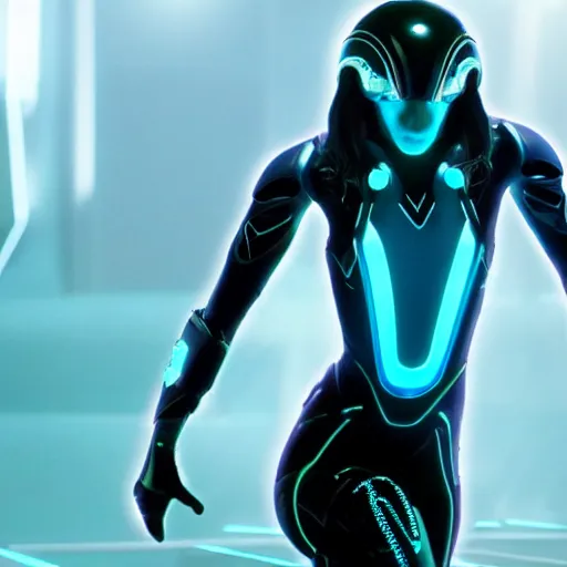 Prompt: high resolution photo of gem from the movie tron, 4 k, award winning photo.