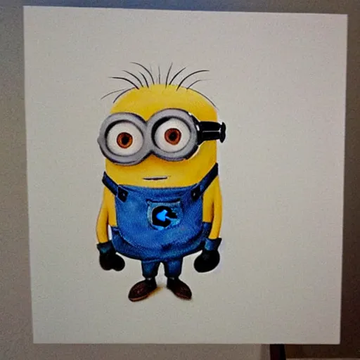 Prompt: minion, painting, davinci