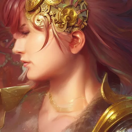 Prompt: Closeup of the video game character Kirby, fantasy, intricate, elegant, highly detailed, digital painting, artstation, concept art, matte, sharp focus, illustration, hearthstone, art by Artgerm and Greg Rutkowski and Alphonse Mucha