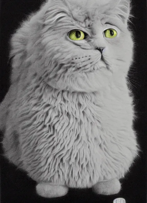 Image similar to futuristic fine lasers tracing, fluffy selkirk rex longhair cat, by steven meisel, kaws, rolf armstrong, mondrian, kandinsky, perfect geometry abstract acrylic, octane hyperrealism photorealistic airbrush collage painting, dark monochrome, fluorescent colors, minimalist rule of thirds, eighties eros