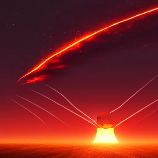 Image similar to nuclear explosion, sharpen, vivid, 8K