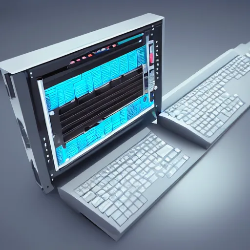 Image similar to computer invented computer, vray