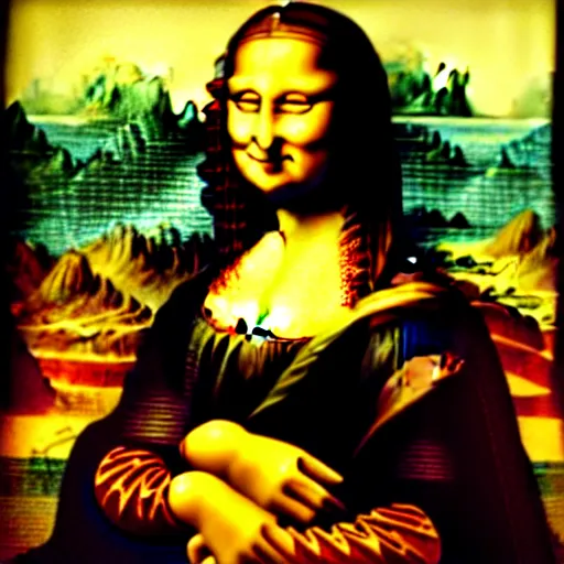 Image similar to Mona Lisa as a Black woman, in the style of renaissance Leonardo Da Vinci