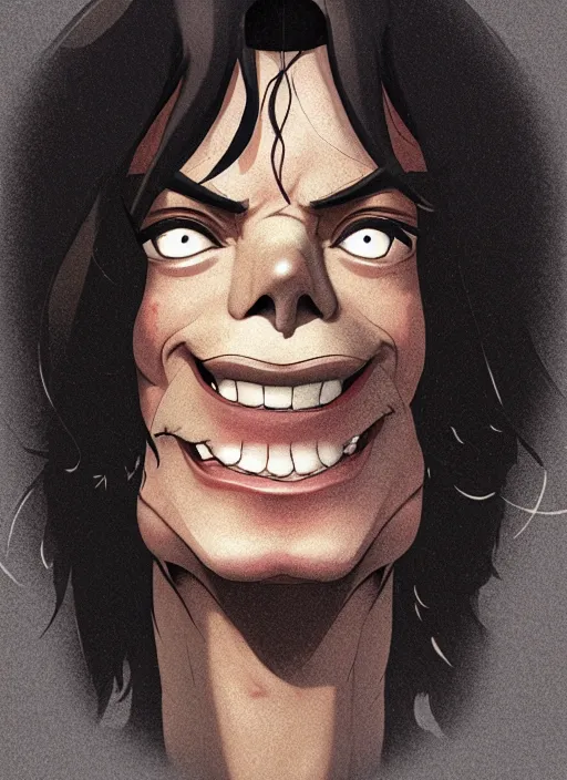 Prompt: centered!! macro head portrait of medieval giggly king michael jackson, artstation, detailed cartoon, elegant, digital painting, concept art, smooth, sharp focus, illustration, ghibli, makoto shinkai, don bluth, fujita goro, jean giraud, akihiko yoshida, tom whalen 8 k