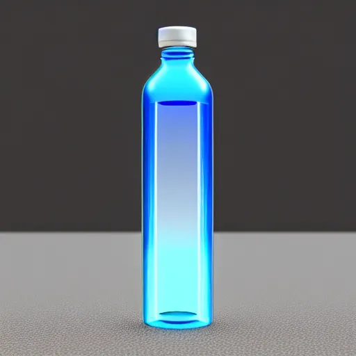 Prompt: a bottle of water designed by apple